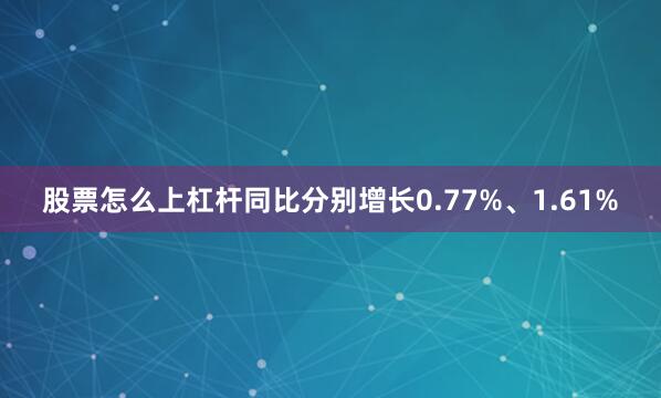 股票怎么上杠杆同比分别增长0.77%、1.61%